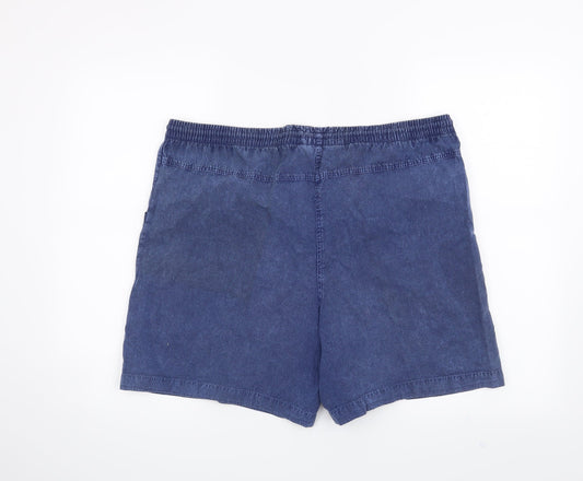 Cascade Mens Blue Chino Shorts Size S