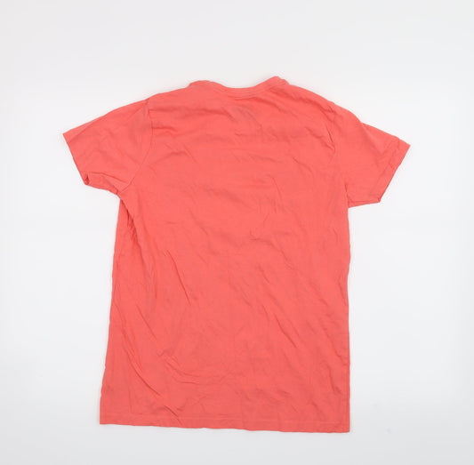 Rebel Boys Pink Basic T-Shirt Size 12-13 Years