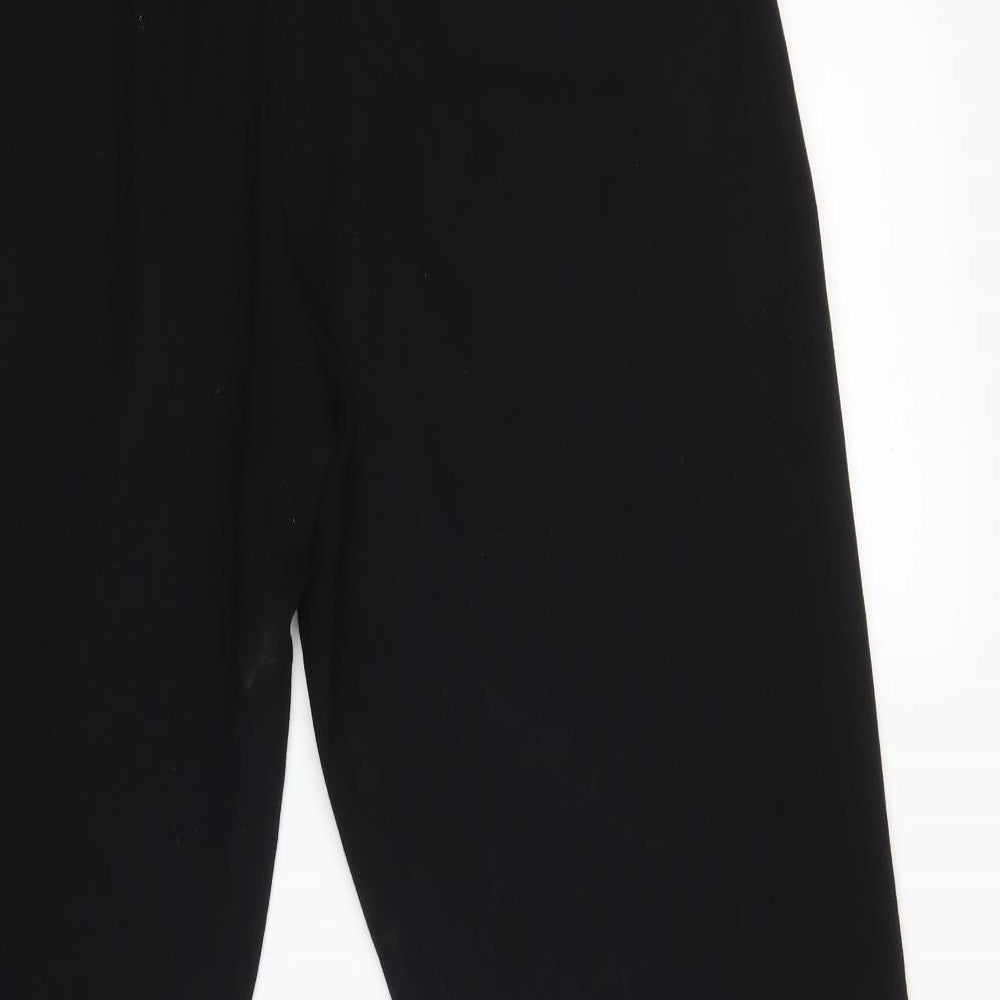 Marks and Spencer Womens Black Trousers Size 14 L28 in