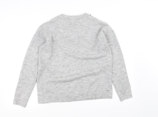 Dorothy Perkins Womens Grey Pullover Jumper Size 14