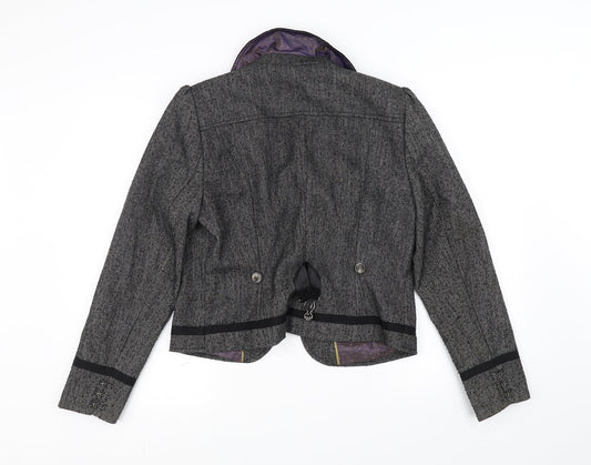 NEXT Womens Grey Overcoat Coat Size M
