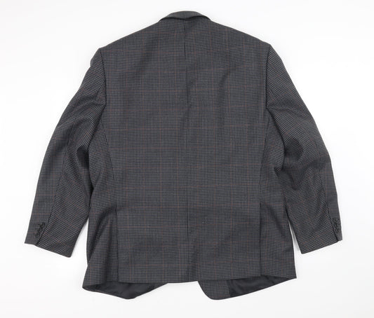 Preworn Mens Grey Jacket Suit Jacket Size 44