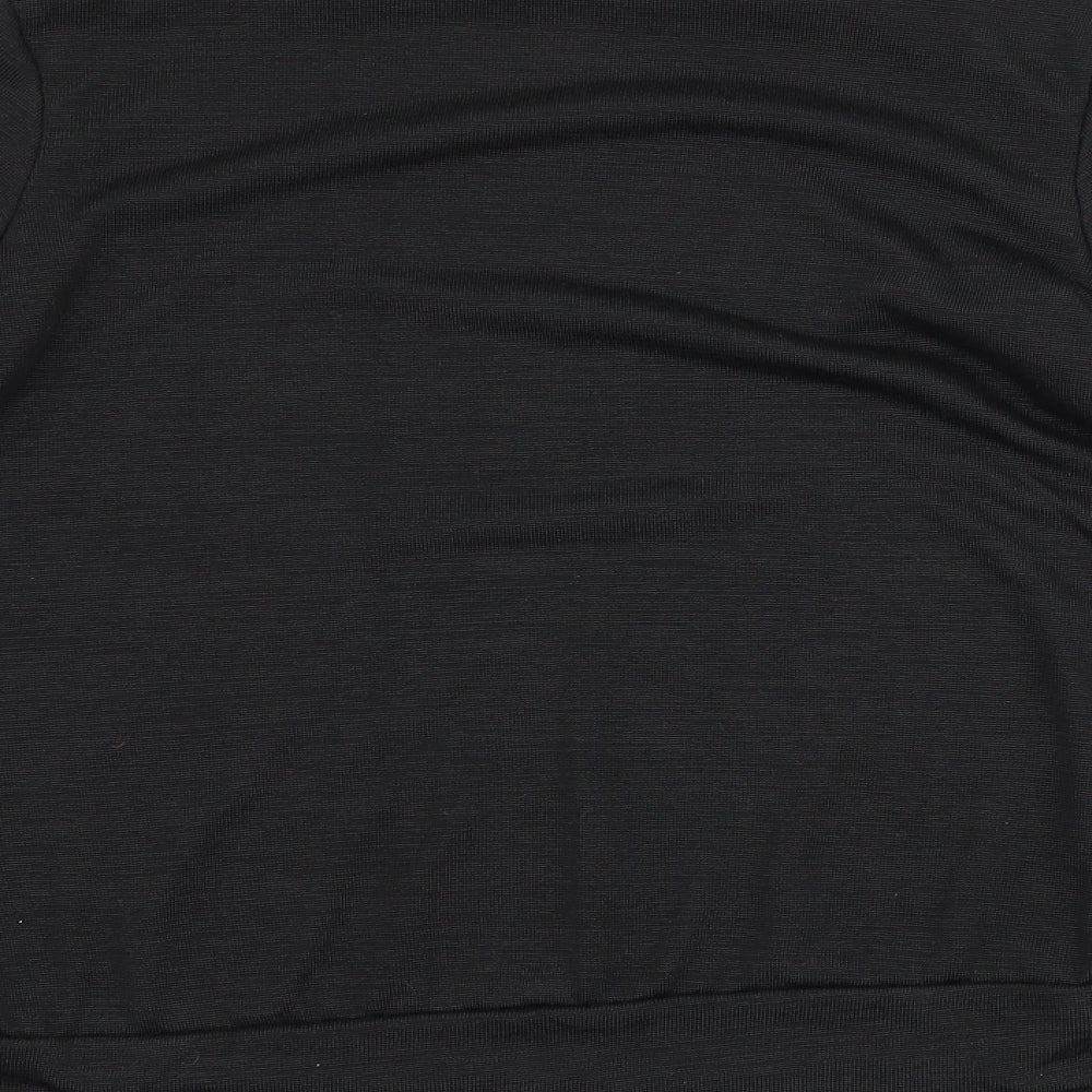 Boohoo Womens Black Basic T-Shirt Size 10