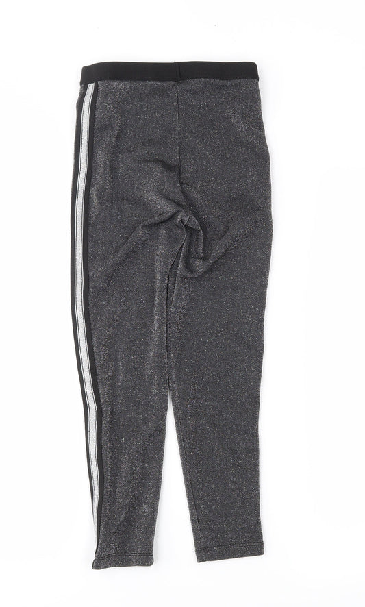 George Girls Grey Jegging Trousers Size 7-8 Years