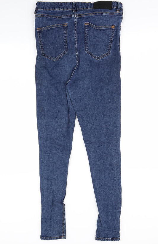 Waven Womens Blue Skinny Jeans Size 14 L27 in