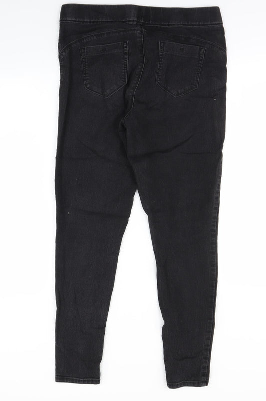 denim&co Womens Black Jegging Jeans Size 14 L28 in