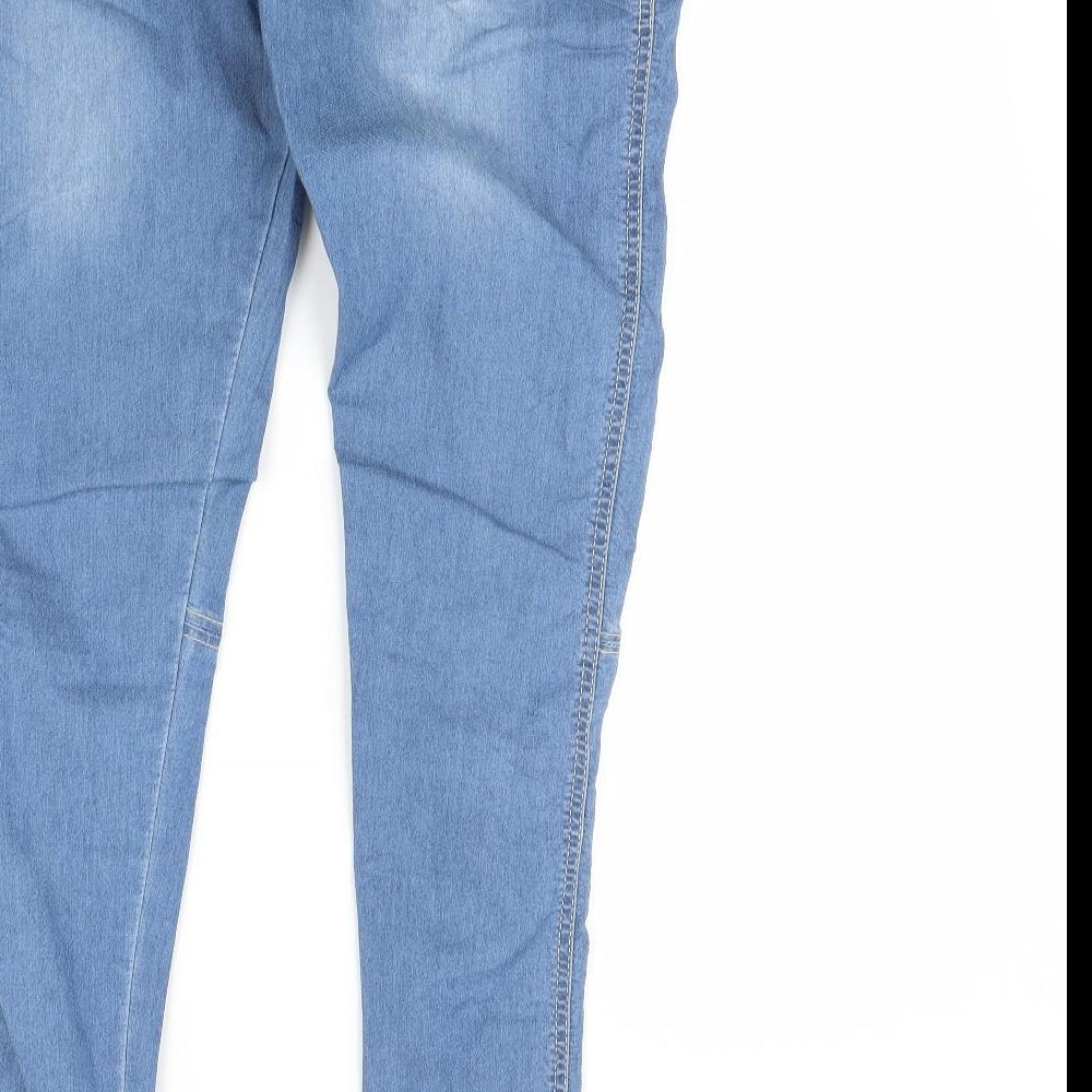 zente Womens Blue Skinny Jeans Size M L29 in