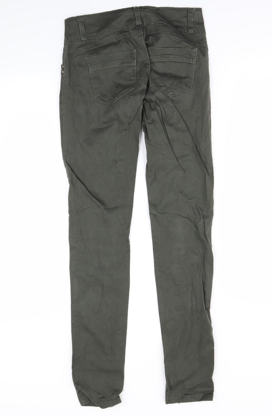 Forever Womens Green Skinny Jeans Size XS L28 in