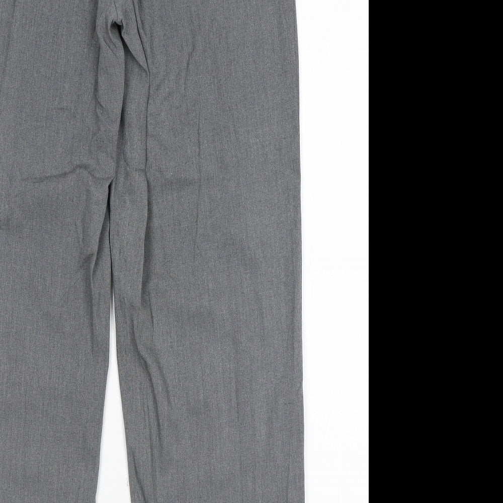 Brand and care label for O Zone women’s grey trousers, size UK 14, 29-inch leg