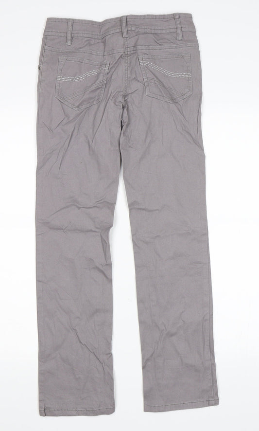 Here & There Womens Grey Straight Jeans Size 28 in L28 in