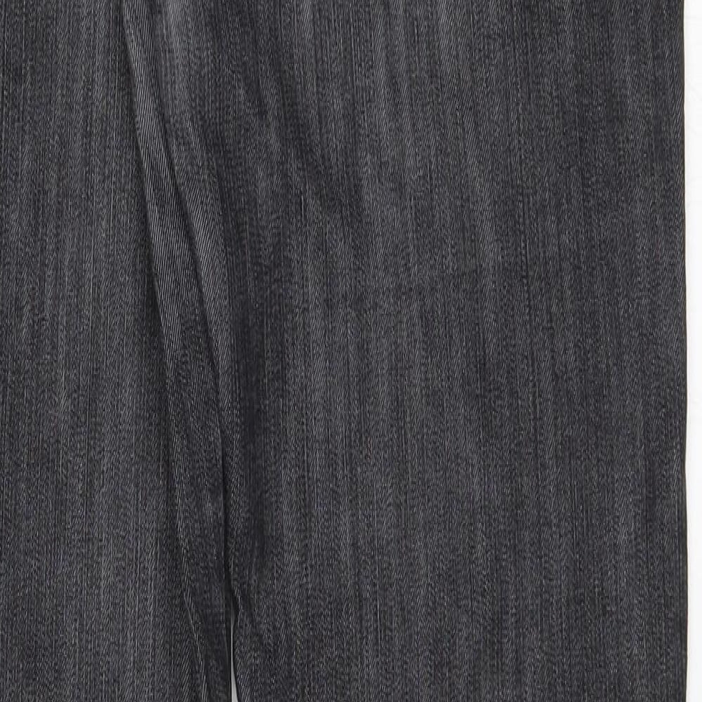 Brand and care label for Adagio women’s black straight jeans, size UK 30, in, 32-inch leg