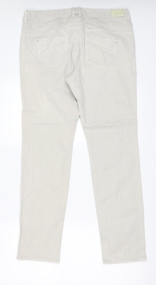 Lynn Womens Grey Straight Jeans Size 34 in L30 in