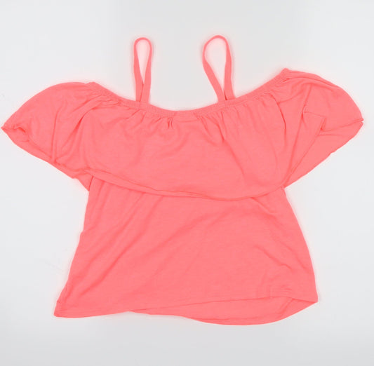 Matalan Girls Pink Basic Blouse Size 11 Years