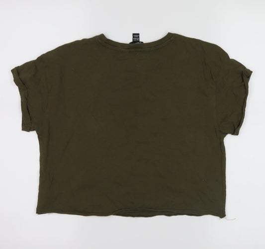 New Look Girls Green Cropped T-Shirt Size 11-12 Years - San Francisco