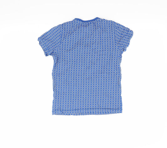F&F Boys Blue Striped Basic T-Shirt Size 7-8 Years