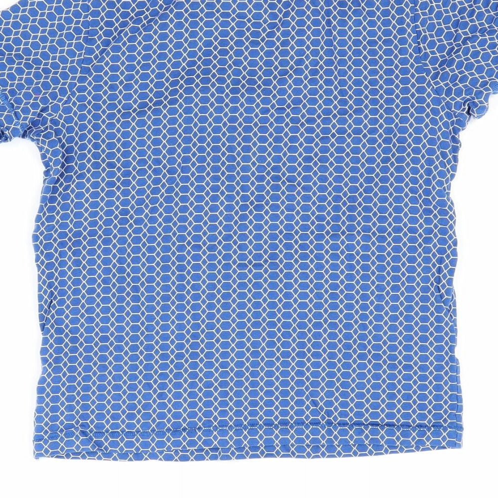 F&F Boys Blue Striped Basic T-Shirt Size 7-8 Years