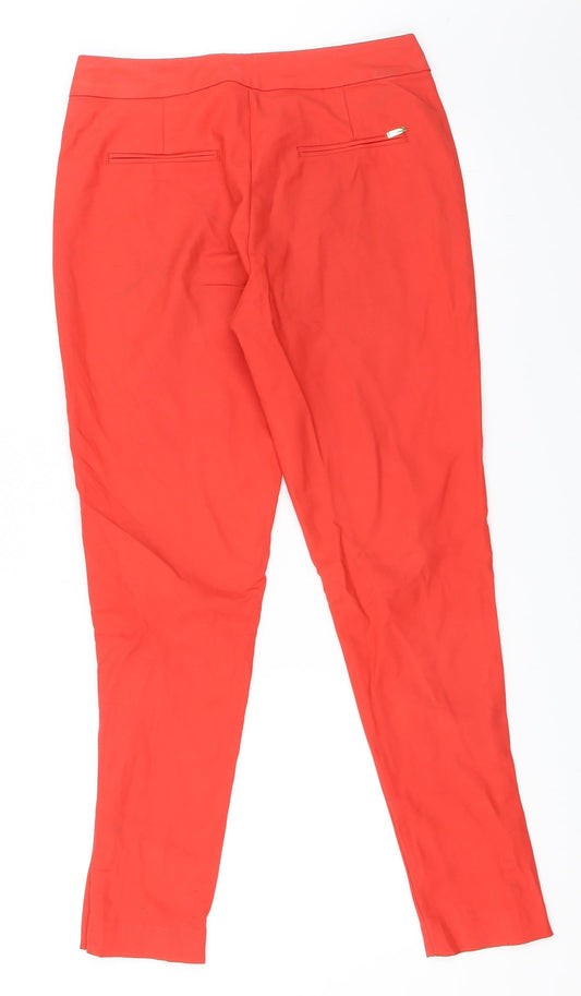 RESERVED Womens Red Trousers Size 34 L28 in