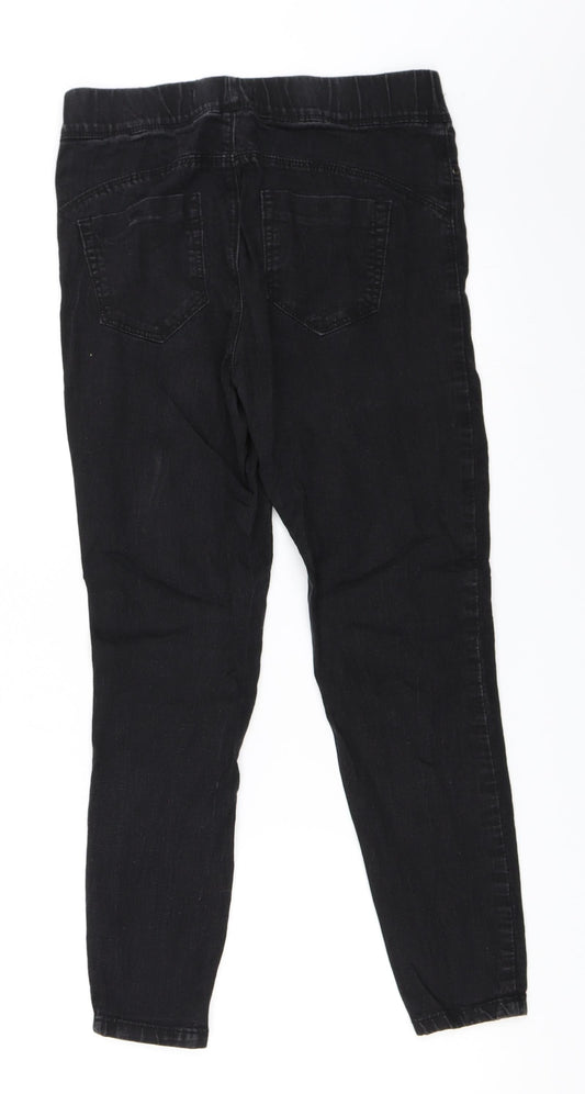 Primark Womens Black Jegging Jeans Size 8 L25 in