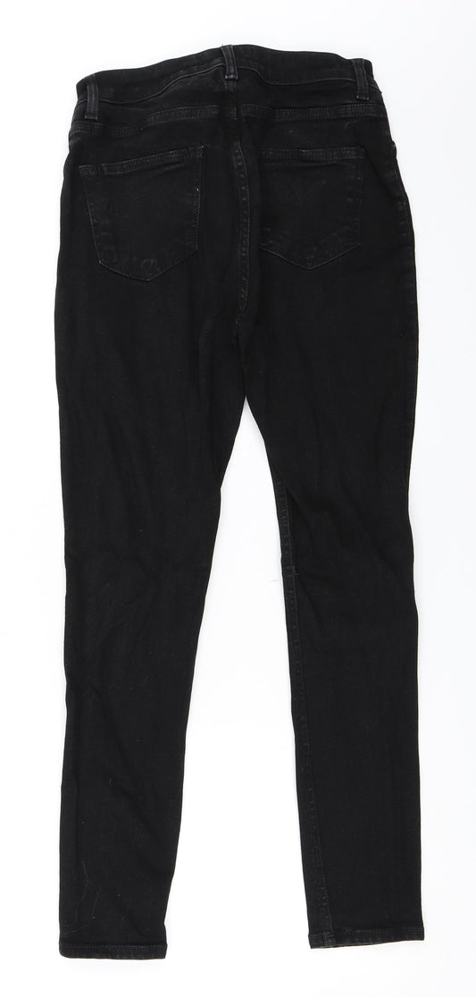 New Look Womens Black Denim Skinny Jeans Size 10 L26 in