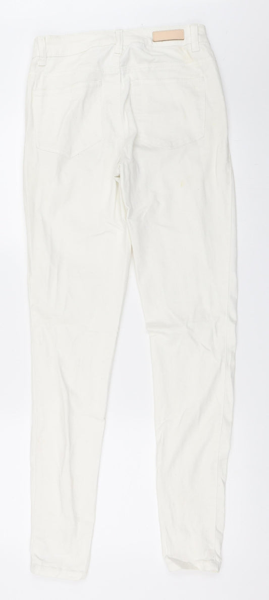 Pieces Womens Ivory Skinny Jeans Size XS L32 in