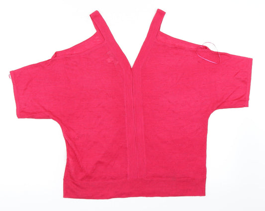 Monsoon Womens Pink Pullover Jumper Size M