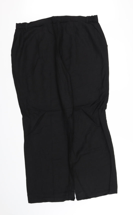 pre worn Womens Black Trousers Size L L34 in