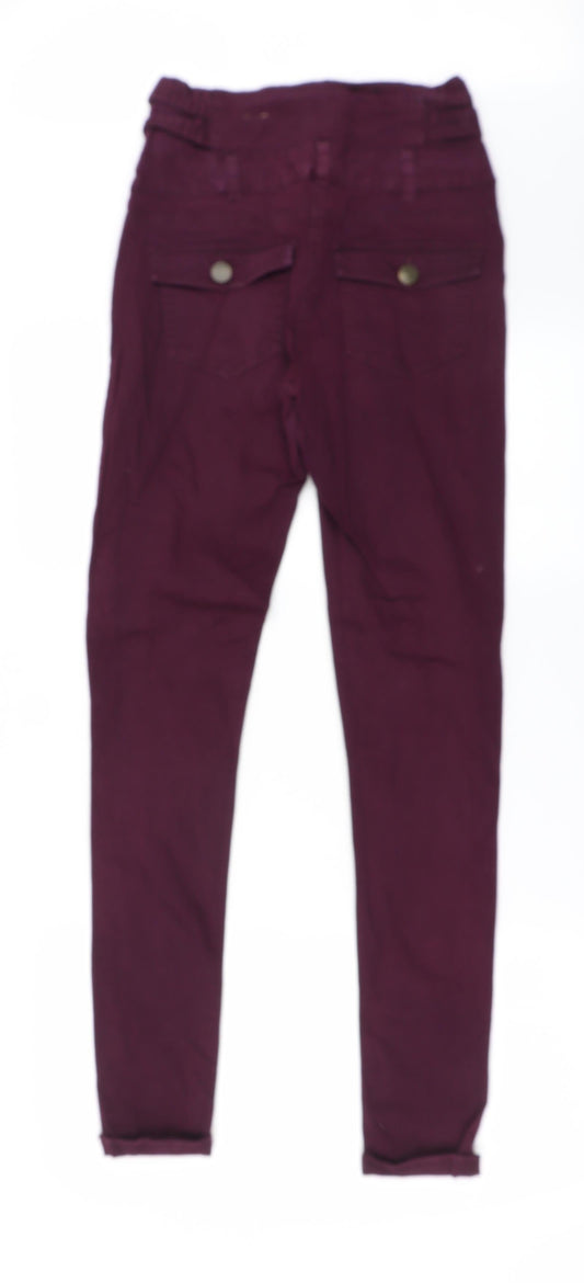 Select Womens Purple Straight Jeans Size 6 L29 in