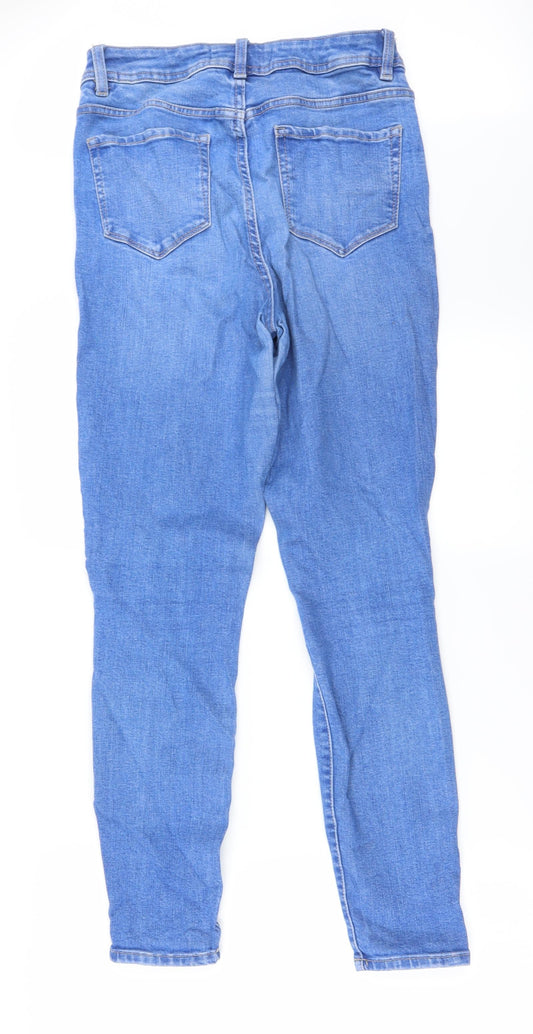 George Womens Blue Skinny Jeans Size 12 L26 in