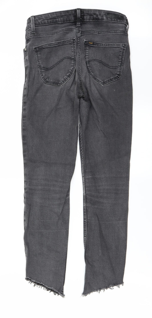 lee Mens Black Straight Jeans Size 28 in L25 in