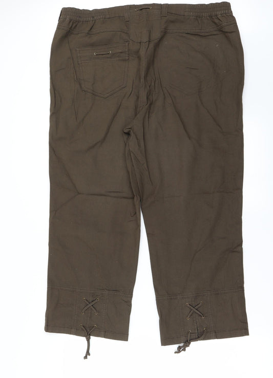 Preworn Womens Brown Trousers Size 38 in L24 in