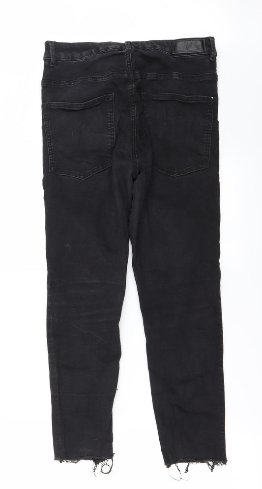 Preworn Womens Black Straight Jeans Size 28 in L23 in