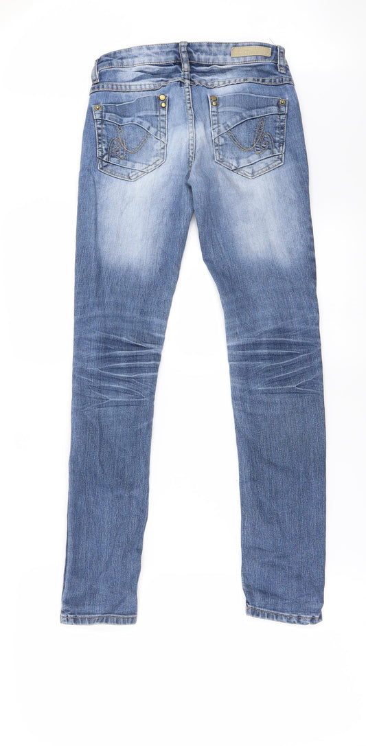 Preworn Womens Blue Skinny Jeans Size 23 in L27 in