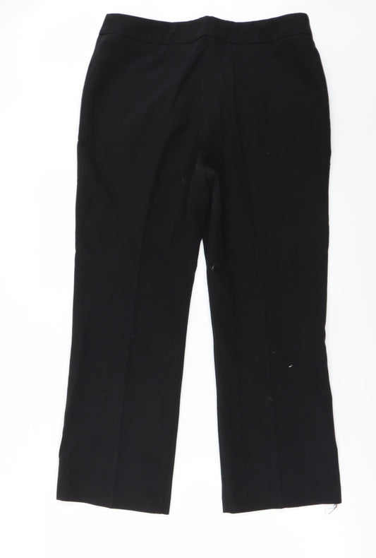 CMD Womens Black Trousers Size 14 L24 in