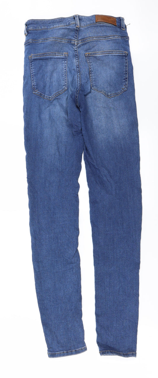 Preworn Womens Blue Straight Jeans Size 23 in L29 in