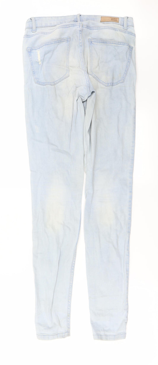 VERO MODA Womens Blue Tapered Jeans Size 28 in L28 in