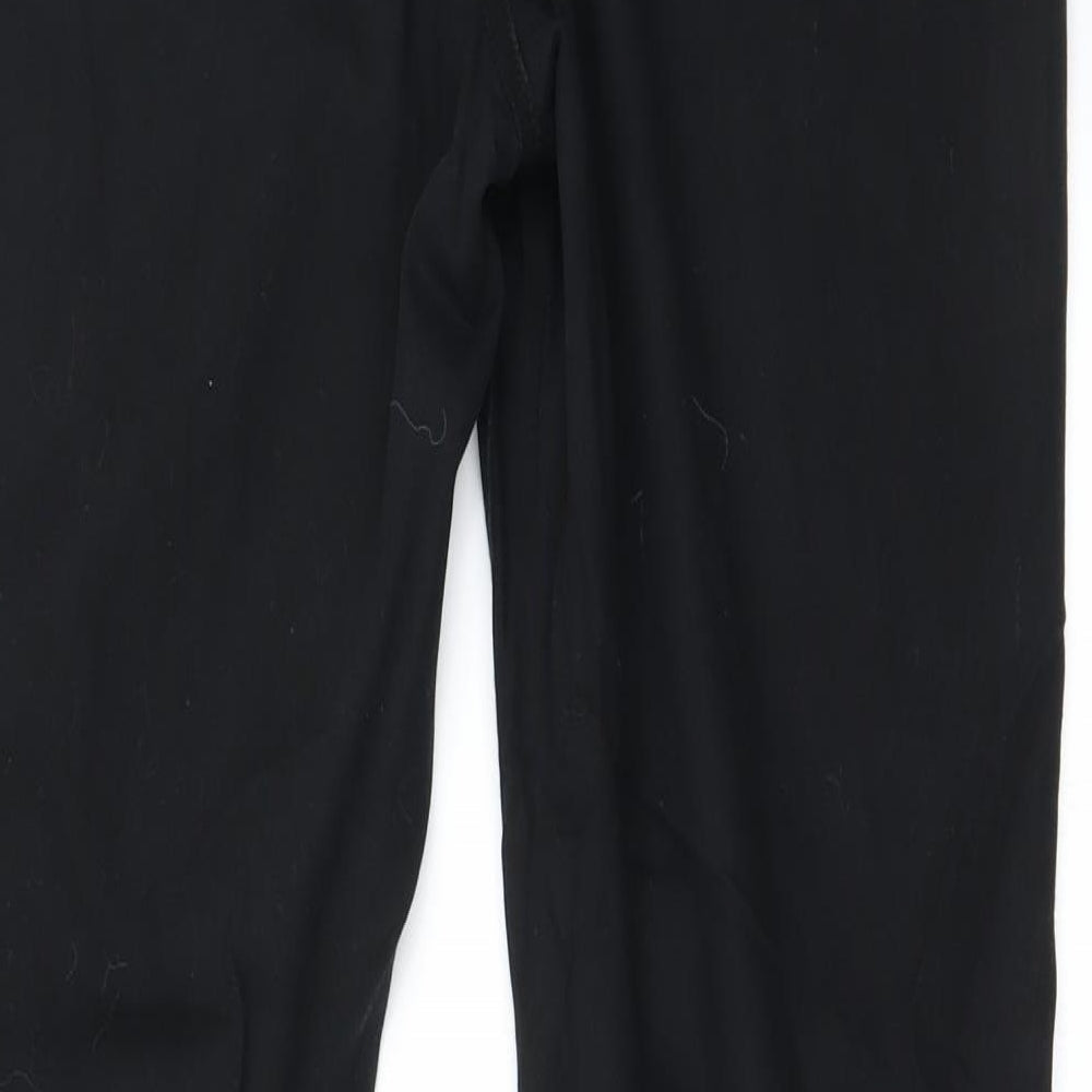 Preworn Womens Black Trousers Size 32 in L27 in