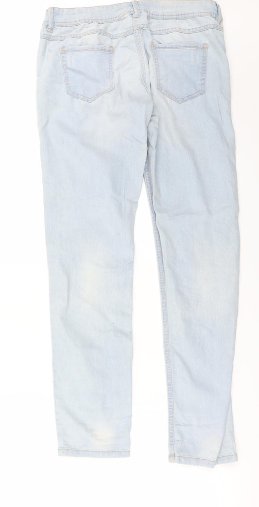Preworn Womens Blue Straight Jeans Size 31 in L29 in