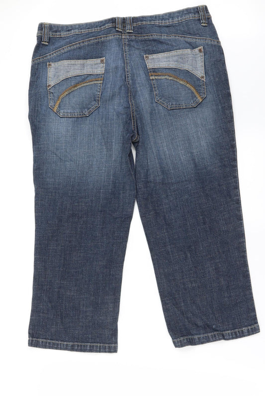 Yessica Womens Blue Straight Jeans Size 34 in L20 in