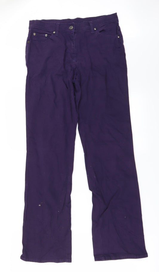 Preworn Womens Purple Straight Jeans Size 28 in L29 in
