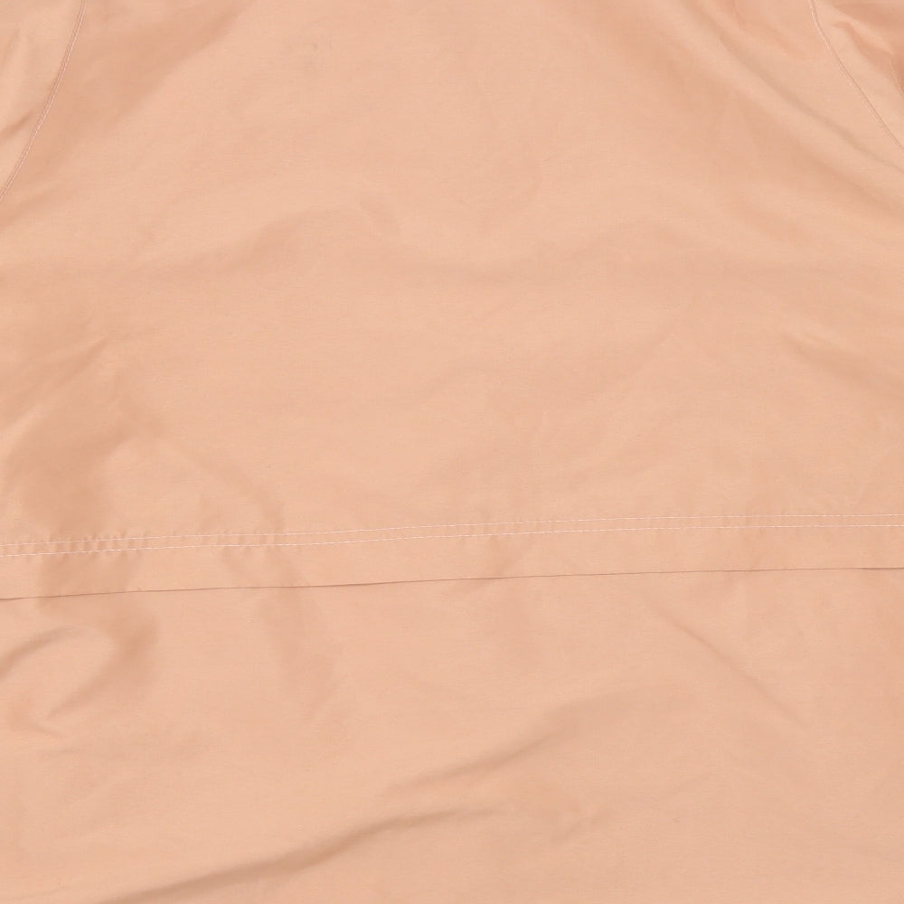 Brand and care label for Marks & Spencer women’s orange jacket, size UK 16