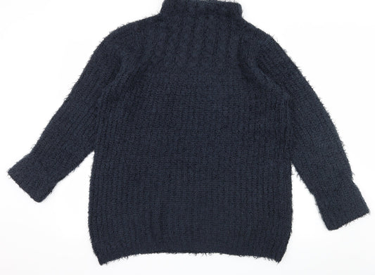 Preworn Womens Blue Knit Pullover Jumper Size M