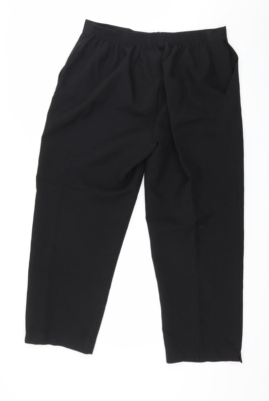 Preworn Womens Black Trousers Size 34 in L25 in