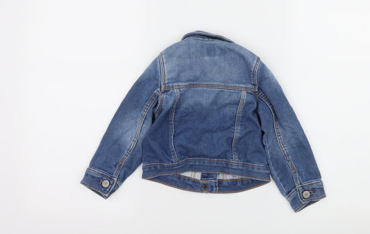 Gap Girls Blue Denim Jacket Size 3 Years