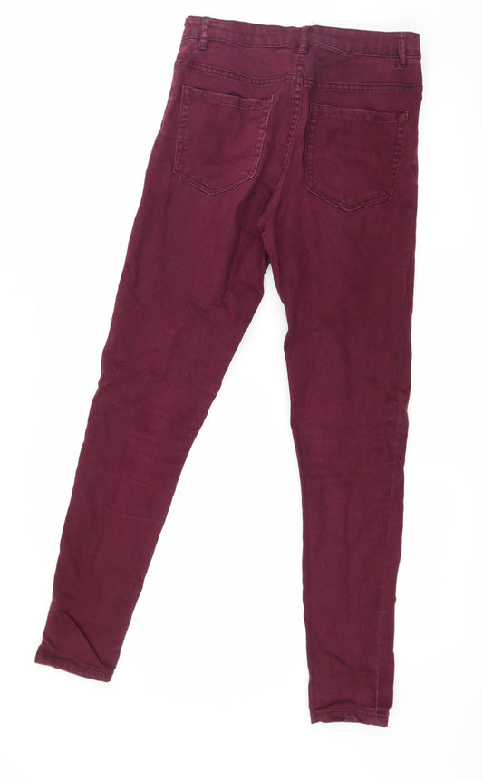 Esmara Womens Purple Denim Skinny Jeans Size 10 L29 in