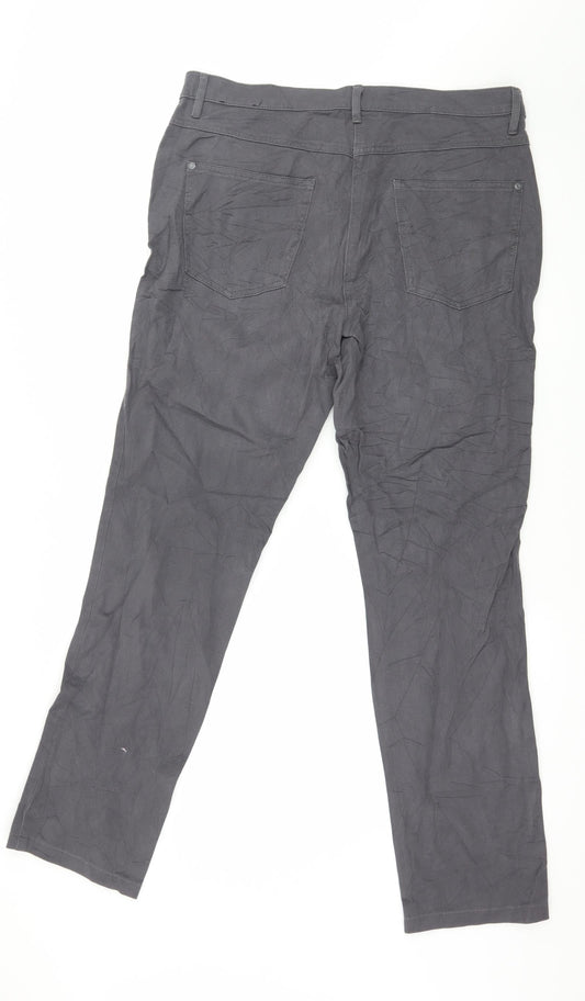 Vianni Womens Grey Denim Skinny Jeans Size 36 in L30 in