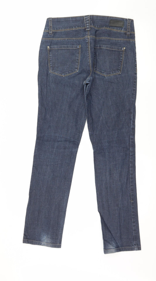 VERO MODA Womens Blue Denim Straight Jeans Size 32 in L29 in