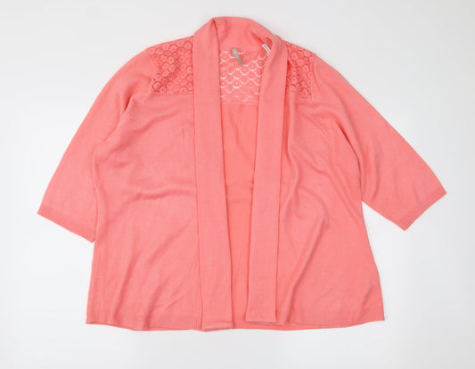 Anthology Womens Pink  Knit Cardigan Jumper Size 14