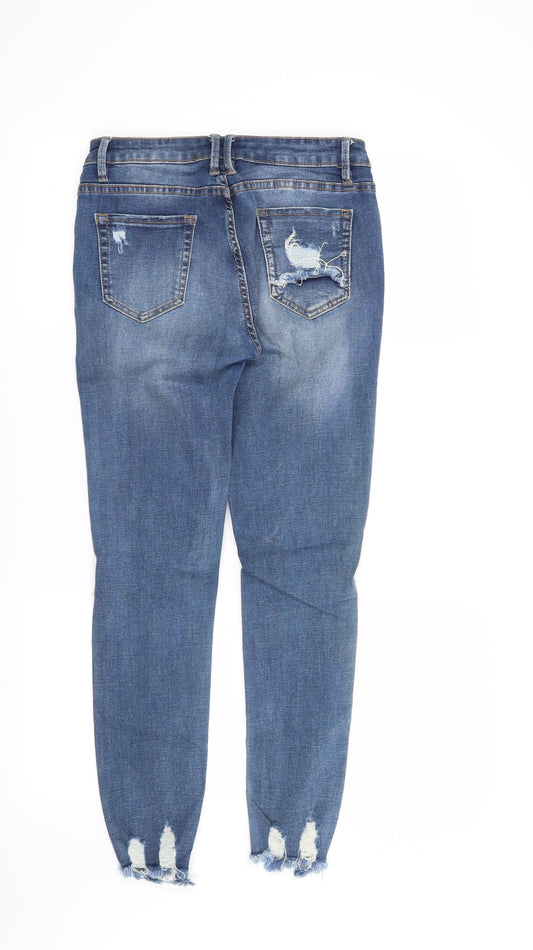 Preworn Womens Blue Skinny Jeans Size M L26 in