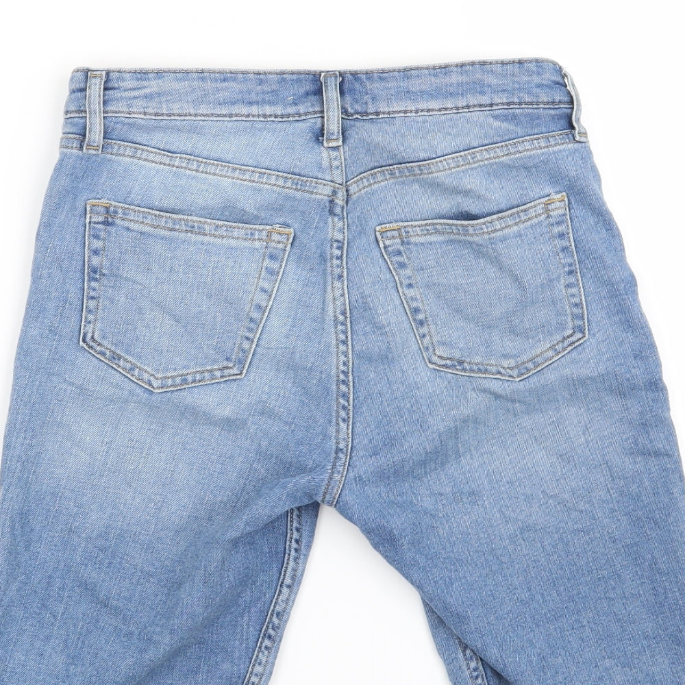 H&M Womens Blue Cut-Off Shorts Size 6