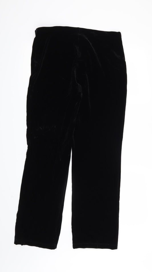 Marks and Spencer Womens Black Trousers Size 14 L30 in